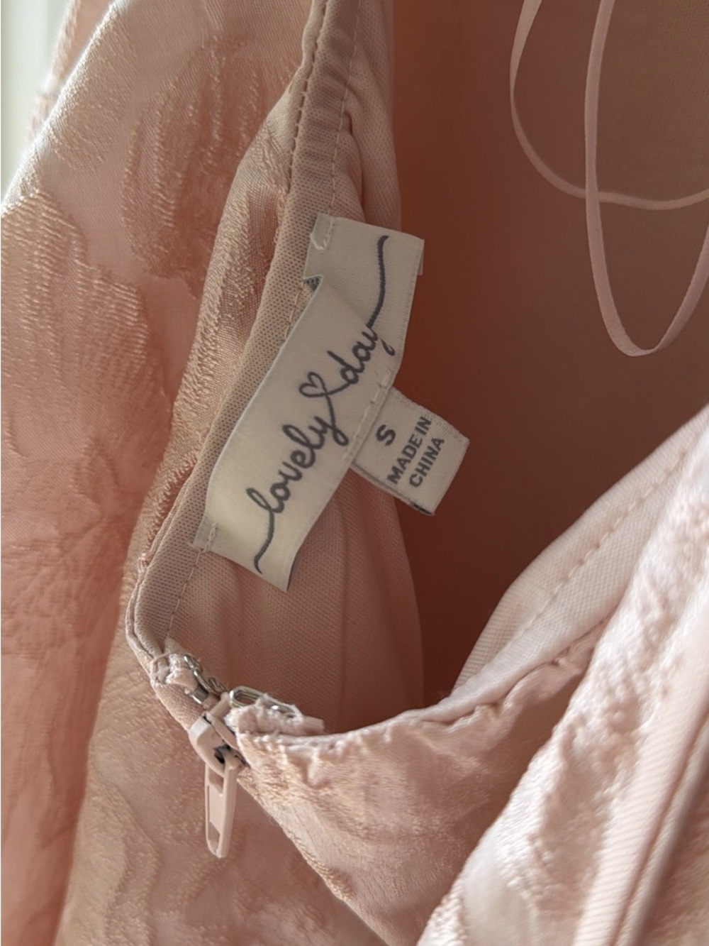 Lovely Day Pale Blush Pink Mini Dress with Satin Finish